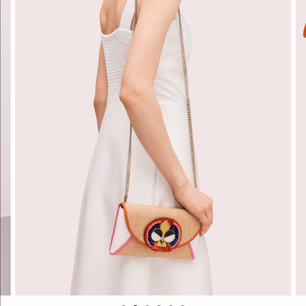 Kate Spade Preeny Peacock Chain Clutch